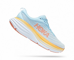 HOKA Bondi 8 - נעלי ספורט נשים הוקה בונדי 8 בצבע אפור/כתום HOKA Bondi 8 - נעלי ספורט נשים הוקה בונדי 8 בצבע אפור/כתום