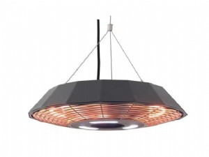 פטרית חימום חשמלית מעוצבת לתליה 2500W עגולה +שלט ומסך מגע שחור Star Patio פטרית חימום חשמלית מעוצבת לתליה 2500W עגולה +שלט ומסך מגע שחור Star Patio