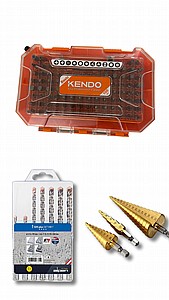 באנדל סט ביטים kendo + סט מקדחים מדורגים + סט מקדחי בטון לפטישון alpine באנדל סט ביטים kendo + סט מקדחים מדורגים + סט מקדחי בטון לפטישון alpine