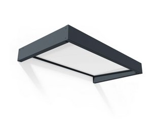 גגון לדלת Sophia 100×160 ס"מ – מבנה אפור עם פנלים לבנים Opal CANOPIA גגון לדלת Sophia 100×160 ס"מ – מבנה אפור עם פנלים לבנים Opal CANOPIA