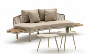 ספת רביצה מדגם מרקש + 2 שולחנות קפה ד מבית כתר KETER - בז' ספת רביצה מדגם מרקש + 2 שולחנות קפה ד מבית כתר KETER - בז'