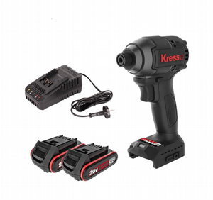 מברגת אימפקט 20V + סוללה 2A+ מטען KRESS KU280.1 מברגת אימפקט 20V + סוללה 2A+ מטען KRESS KU280.1