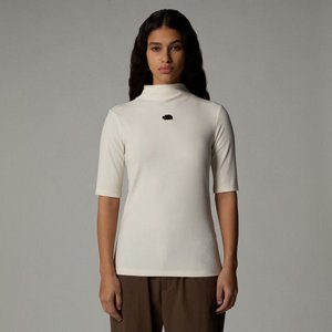 נורת פייס North Face LOGOWEAR TNF - LW - COTTON TEE W MOCK NECK S/S TEE נשים נורת פייס North Face LOGOWEAR TNF - LW - COTTON TEE W MOCK NECK S/S TEE נשים