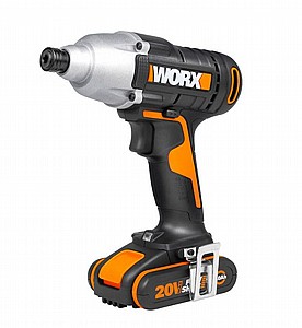 מברגת אימפקט כולל סוללה WORX WX291 20V מברגת אימפקט כולל סוללה WORX WX291 20V
